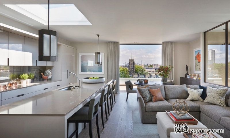 HELEN-GREEN-DESIGN-PENTHOUSE-NORTH-KNIGHTSBRIDGE-8.jpg 家装参考,厨房,带岛台,