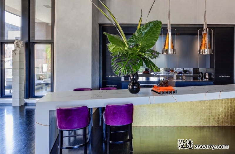 jamie-drake-west-chelsea-kitchen-island-bar-stools-001.jpg 家装参考,厨房,带岛台,