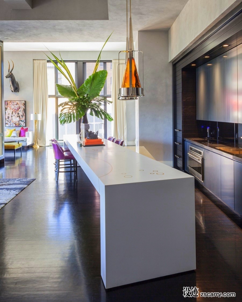 jamie-drake-west-chelsea-kitchen-side-profile-001.jpg 家装参考,厨房,带岛台,