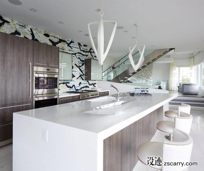 long-beach-island-home-full-modernist-makeover-take-advantage-stunning-views-caandesign-12-696x583.jpg 家装参考,厨房,带岛台,