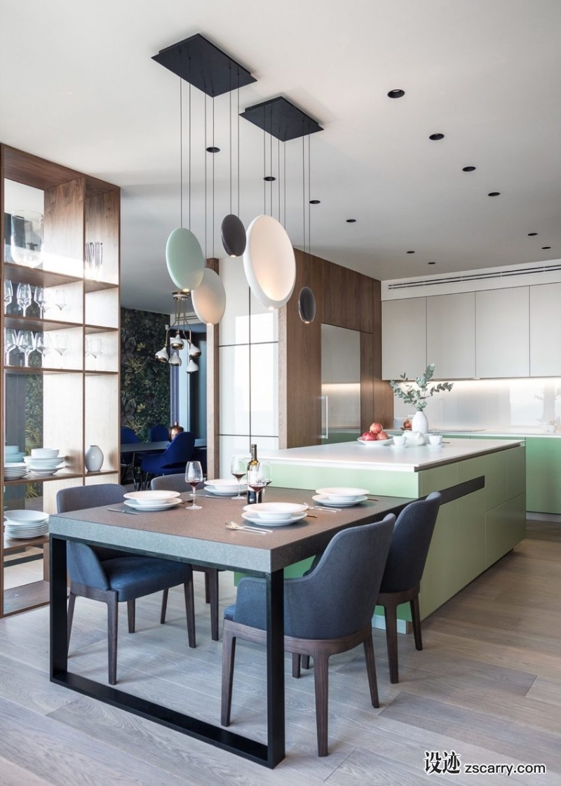 Modern-Perfection-in-Kyiv-Apartment-12-850x1190.jpg 家装参考,厨房,带岛台,