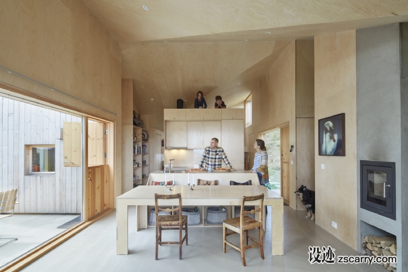 Mork-Ulnes_Architects_-_Mylla_Hytte_-_PH_38_photo_by_Bruce_Damonte_LR1600.jpg 家装参考,厨房,带岛台,