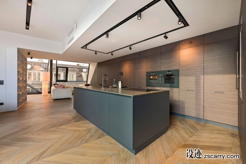 Penthouse-for-three-apartments-in-Vienna-12-850x566.jpg 家装参考,厨房,带岛台,