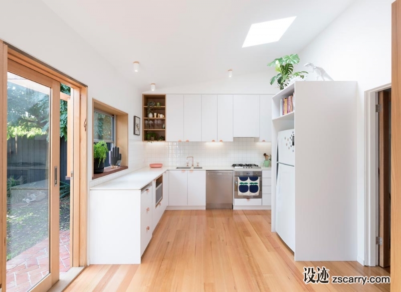 modern-white-kitchen-extension.jpg 家装参考,厨房,L型台面,