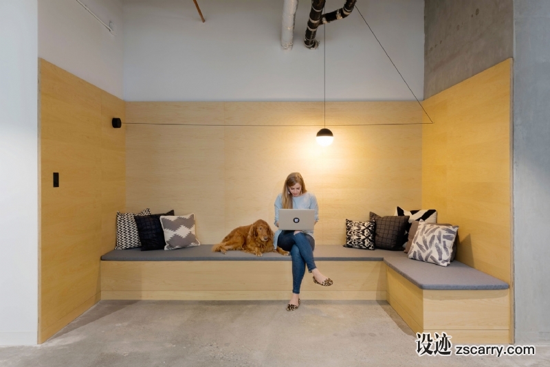 PerkinsWill_Bench_nook_KimMuise.jpg 工装参考,办公空间,员工休息,