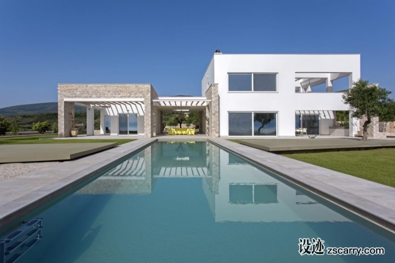 Villa-in-Messinia-14-850x566.jpg 家装参考,户外空间,户外泳池,