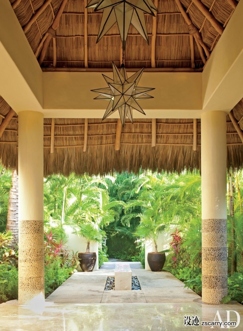 exotic-entrance-hall-martyn-lawrence-bullard-punta-mita-mexico-201108_1000-watermarked.jpg 家装参考,户外空间,户外休闲,