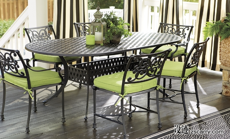 green_dining_set.jpg 家装参考,户外空间,户外休闲,