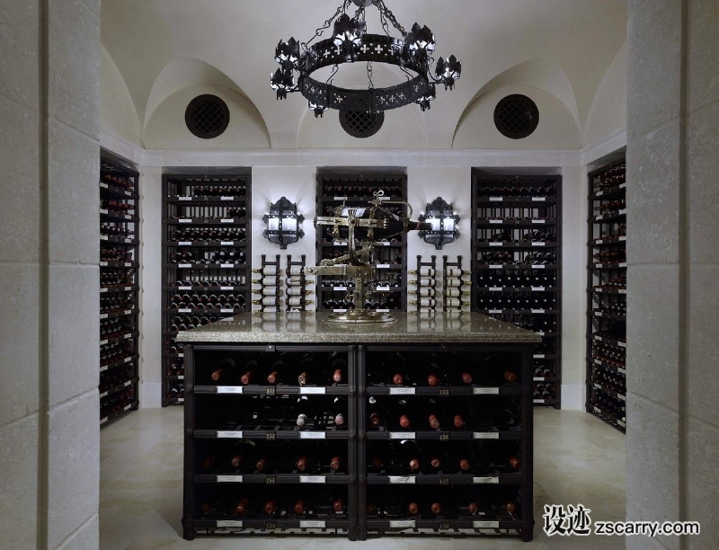 billionaires-row-waterfront-estate-wine-cellar.jpg 家装参考,功能,酒窖,