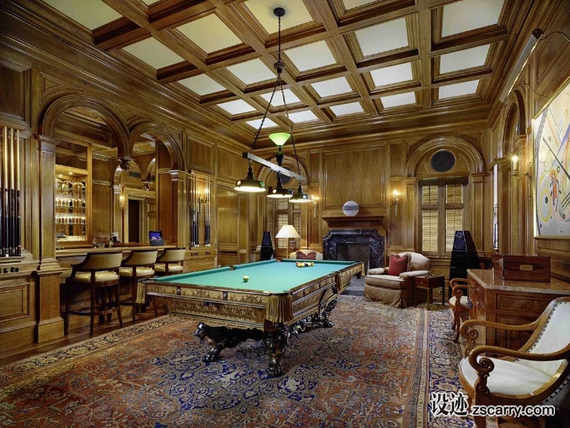 billionaires-row-waterfront-estate-billiards.jpg 家装参考,功能,视听游戏,