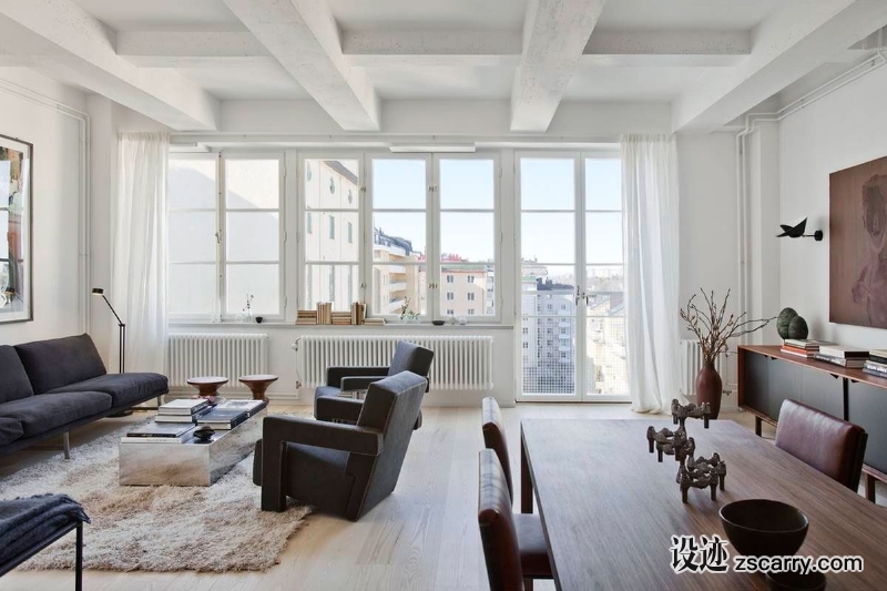 Loft-Apartment-Located-in-a-Former-Chocolate-Factory-in-Stockholm-04.jpg 家装参考,特殊,LOFT,