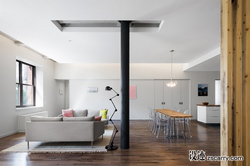 Studio-Modh-Combines-Two-Apartments-into-One-Spacious-Warehouse-Loft-in-Brooklyn-4.jpg 家装参考,特殊,LOFT,