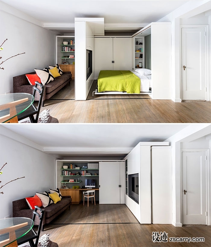 movable-wall-with-folding-wall-bed-for-tiny-apartments.jpg 家装参考,特殊,小户型,