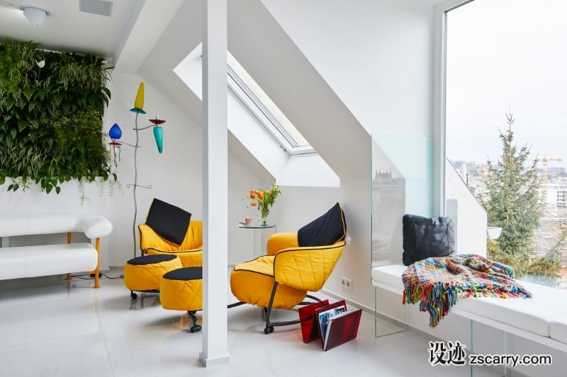 006-apartment-budapest-margeza-1050x700.jpg 家装参考,特殊,坡顶阁楼,