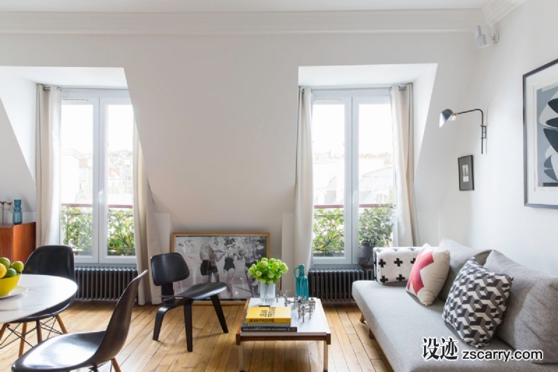 2013-HP-APPARTEMENT-RUEDESMARTYRES-IANPHILIPPS-5-LIGHT-PAYSAGE.jpg 家装参考,特殊,坡顶阁楼,