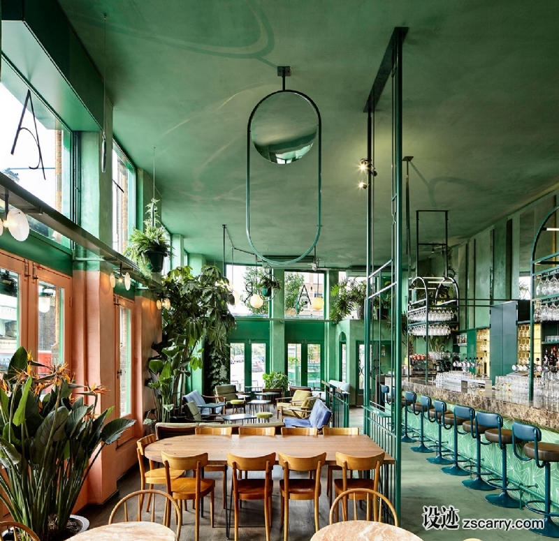Bar-Botanique-Amsterdam-by-Studio-Modijefsky-Yellowtrace-01.jpg 工装参考,餐饮空间,餐厅,