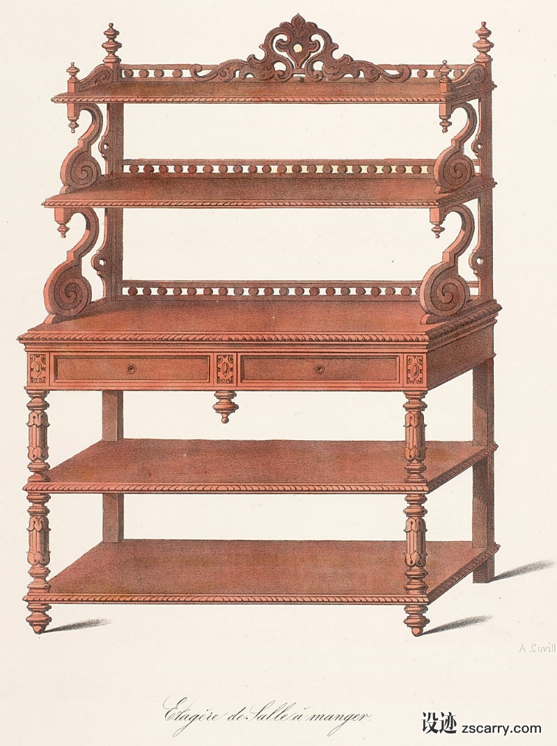 sil12-2-032b.jpg 参考素材,手绘家具,柜架,