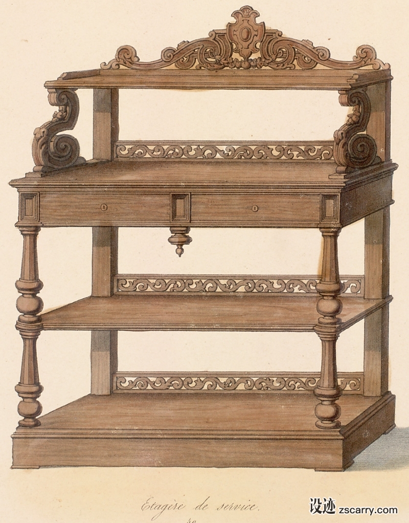 sil12-2-122b.jpg 参考素材,手绘家具,柜架,