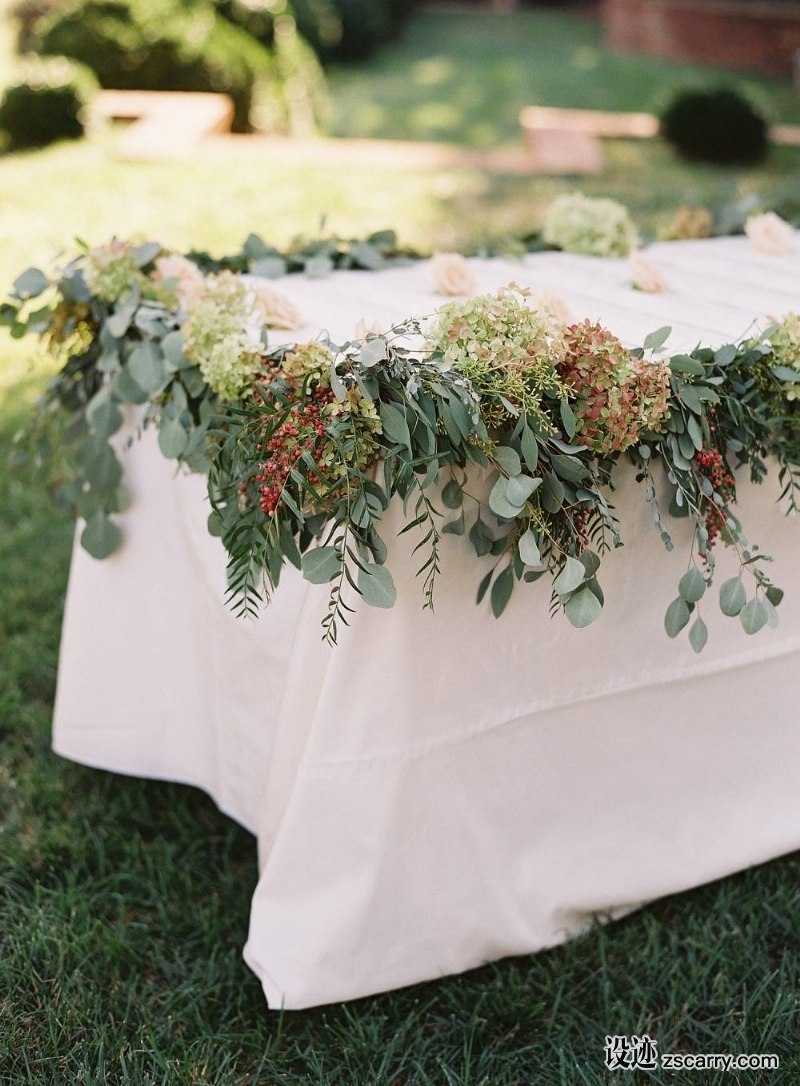 eucalyptus-garland-ideas-easton-events-w1000.jpg 软装参考,婚庆布置,餐桌,