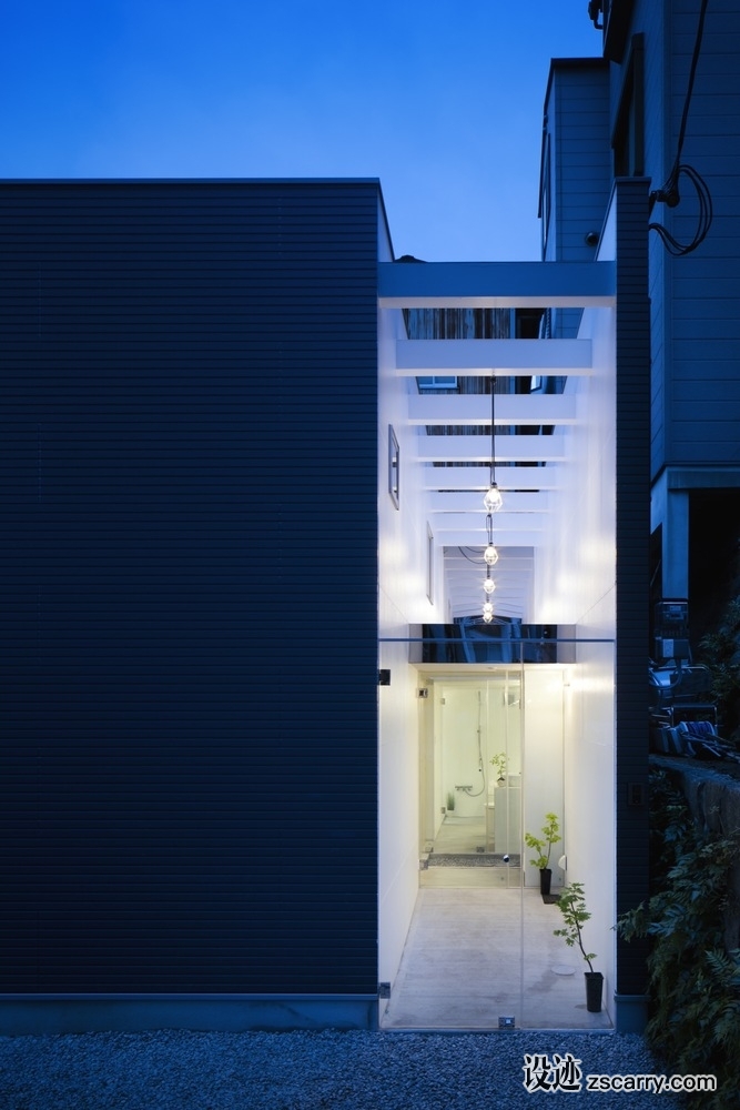 facade-Evening_view.jpg 家装参考,特殊,日本住宅,