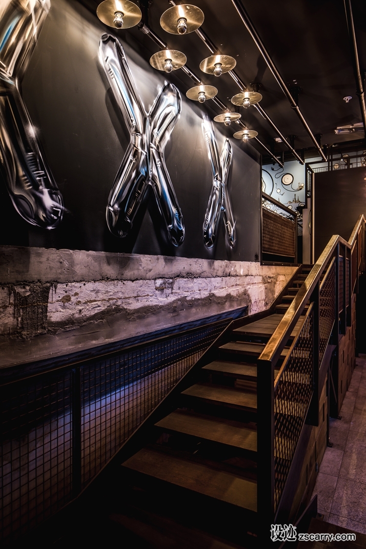 street-art-bar-bikkesement-de-bajes-amsterdam-12.jpg 局部参考,楼梯,现代造型,