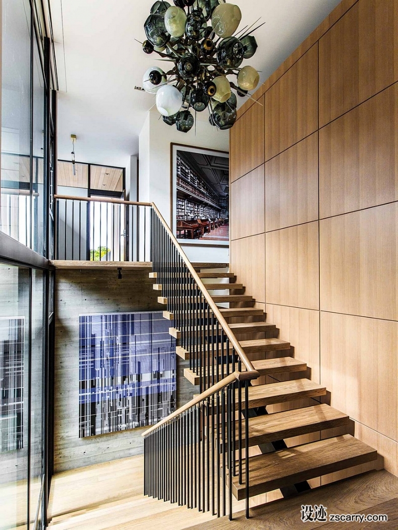 Tiburon-Bay-View-Residence-by-Walker-Warner-Architects-3.jpg 局部参考,楼梯,现代造型,