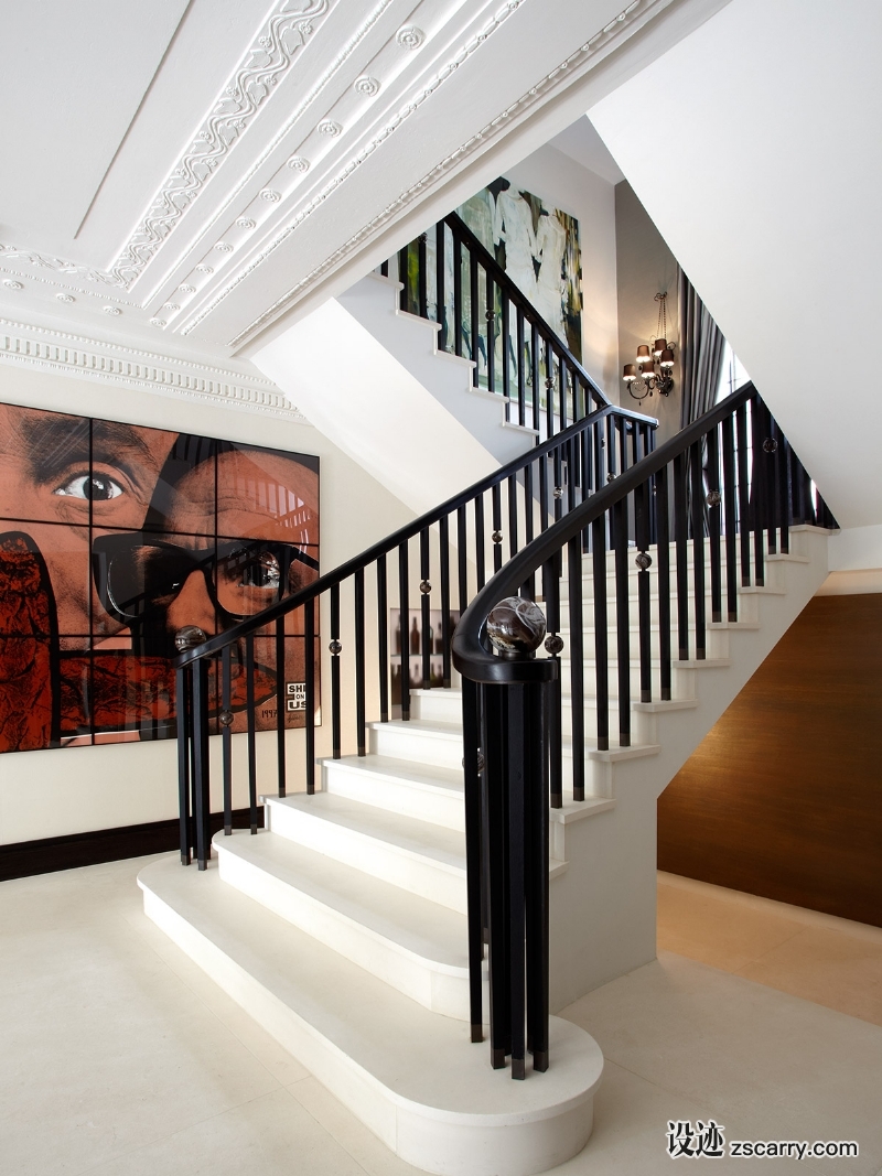 Taylor-Howes-Kensington-Portrait-Staircase1.jpg 局部参考,楼梯,传统造型,