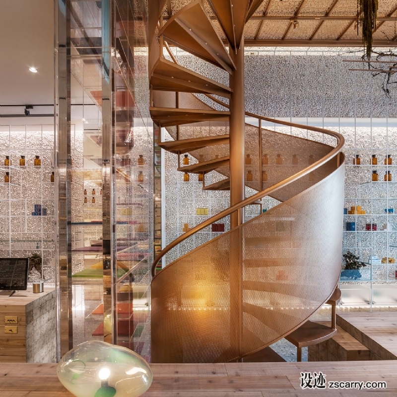 f9_molecure_pharmacy_taichung_taiwan_waterfrom_design_yatzer.jpg 局部参考,楼梯,旋转造型,