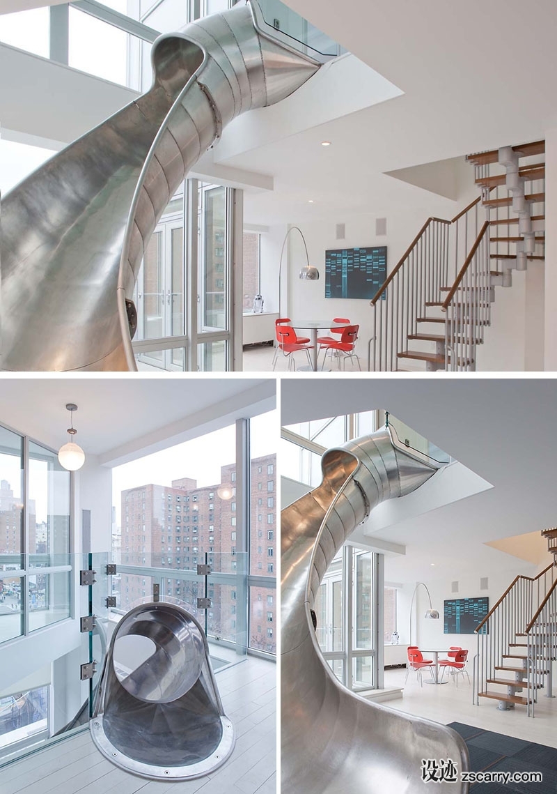 modern-house-with-indoor-metal-slide-160317-1122-08.jpg 局部参考,楼梯,创意造型,