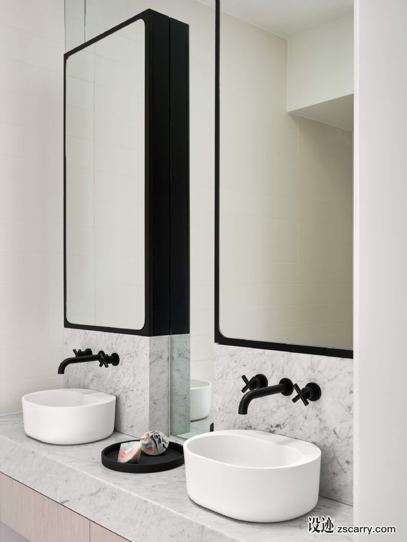 est-living-The-Rose-House-Watts-Studios-10.jpg 局部参考,卫浴元素,洗手台（台上盆）,