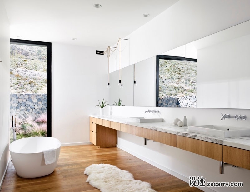 modern-wood-and-white-bathroom-design-210317-315-10.jpg 局部参考,卫浴元素,洗手台（台上盆）,