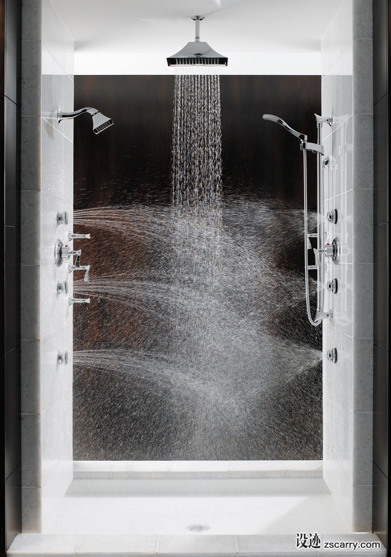 modern-luxury-bath-Brizo-sensori-shower.jpg 局部参考,卫浴元素,淋浴间,