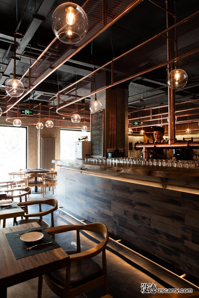 LATITUDE-DONGLI-BREWERY-04_bar_area.jpg 工装参考,餐饮空间,吧台（酒吧）,