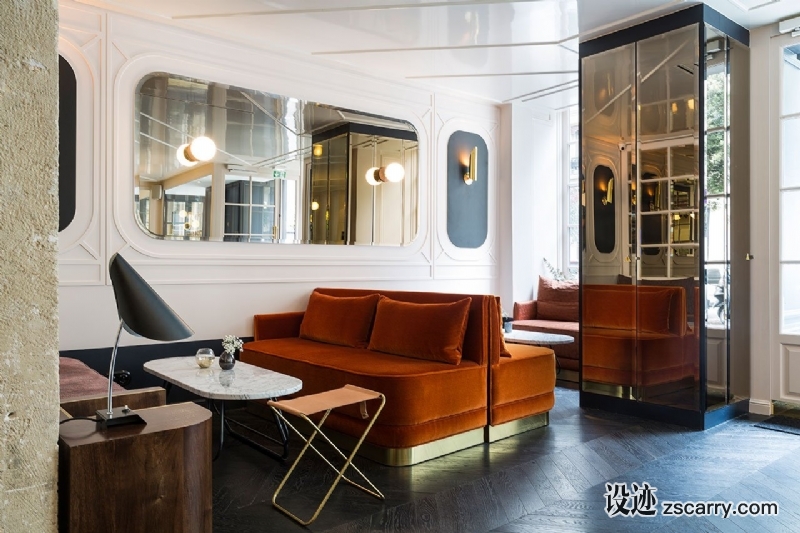 f6_hotel_panache_paris_yatzer.jpg 工装参考,餐饮空间,餐位(靠墙),