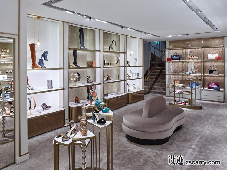 jimmy-choo-boutique-cannes-bychristian-lahoude-studio-5.jpg 工装参考,商业空间,鞋帽手袋,
