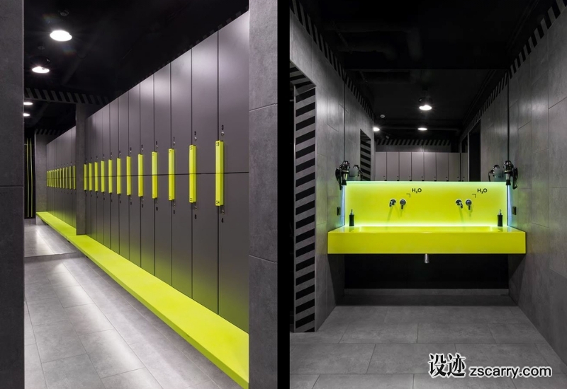 Soesthetic+Group+creates+high-impact+gym+in+Kiev (3).jpg 工装参考,功能空间,更衣室,