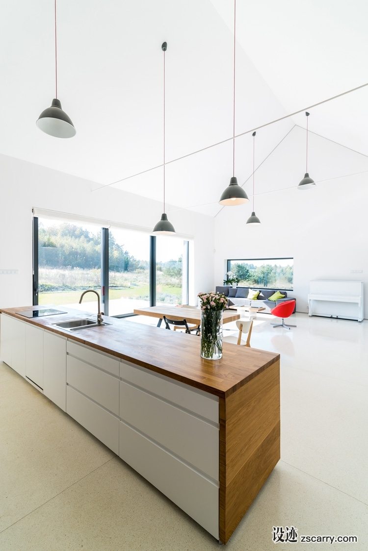 7-house-in-the-landscape-by-kropka-studio-poland.jpg 局部参考,厨房元素,岛台,