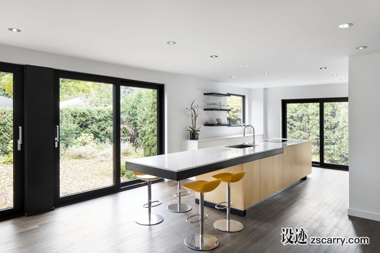 8-naturehumaine-refurbishes-a1960s-family-house-in-montreal.jpg 局部参考,厨房元素,岛台,