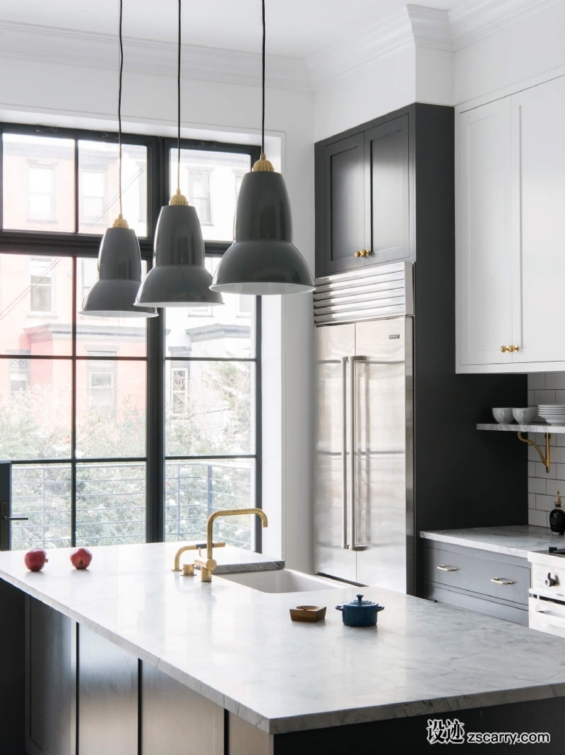 est-living-Park-Slope-Townhouse-Elizabeth-Roberts_2.jpg 局部参考,厨房元素,岛台,