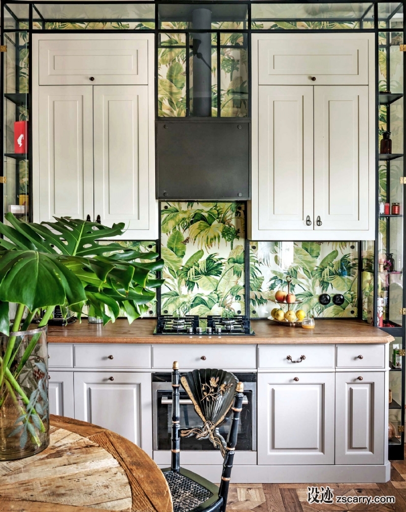 1930s-Warsaw-Apartment-Renovation-by-Marta-Chrapka-of-Colombe-Design-Yellowtrace-07.jpg 局部参考,厨房元素,橱柜台面,