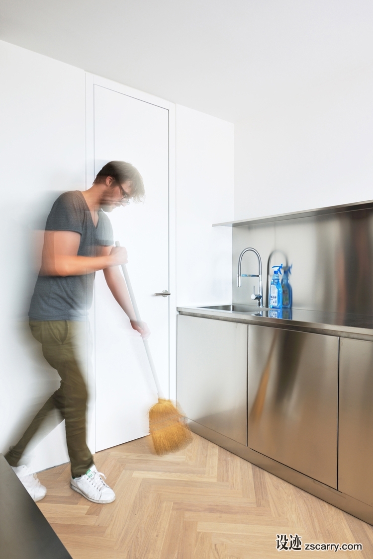 arhitektura-doo-flat-edvard-ravnikars-tower-5.jpg 局部参考,厨房元素,橱柜台面,