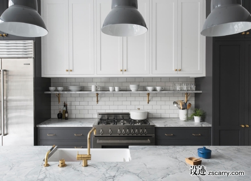 est-living-Park-Slope-Townhouse-Elizabeth-Roberts_9.jpg 局部参考,厨房元素,橱柜台面,