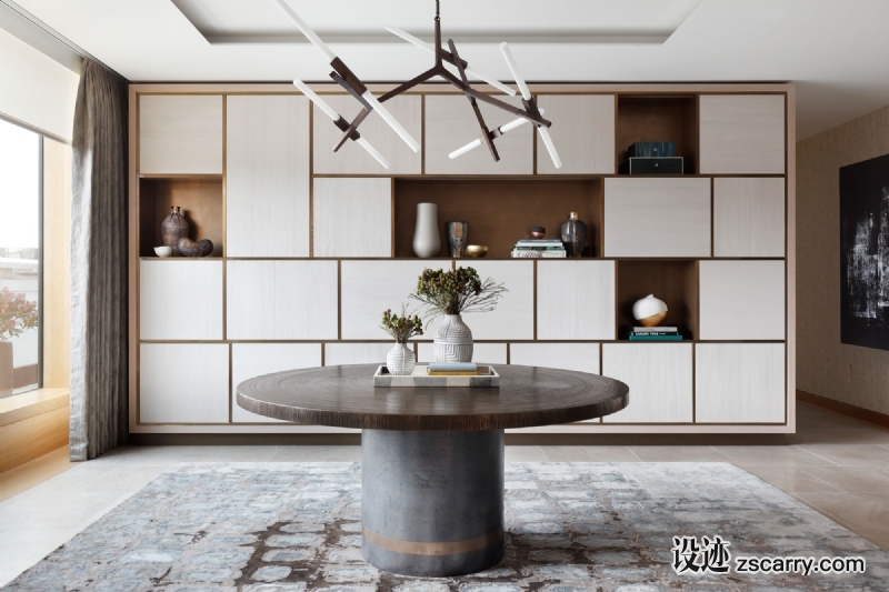 1.-HELEN-GREEN-DESIGN-PENTHOUSE-KENSINGTON-ENTRANCE.jpg 局部参考,硬装元素,书架壁龛,