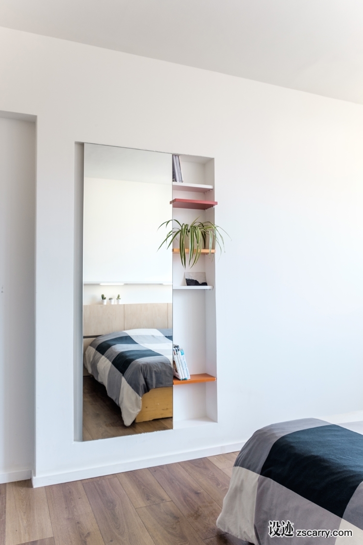 edouard-brunet-julie-duchateau-flat-tours-11.jpg 局部参考,硬装元素,书架壁龛,