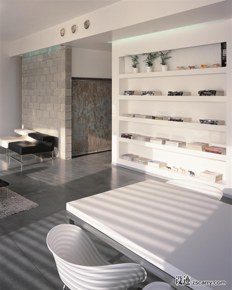 Jaffa_Loft_06.jpg 局部参考,硬装元素,书架壁龛,