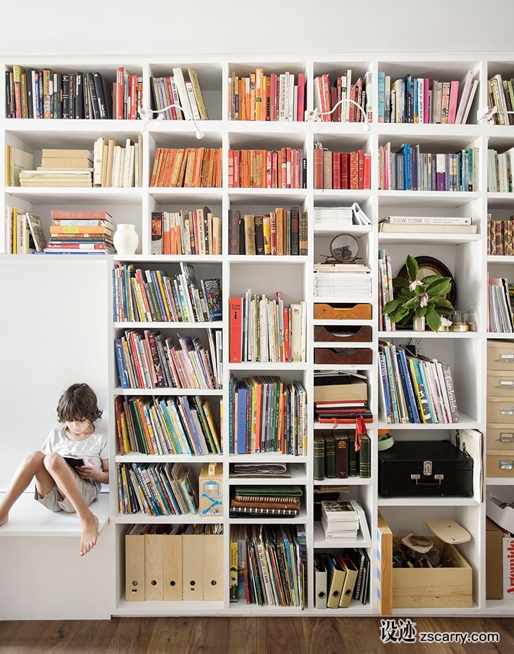 row-house-brooklyn-office-of-architecture-6.jpg 局部参考,硬装元素,书架壁龛,