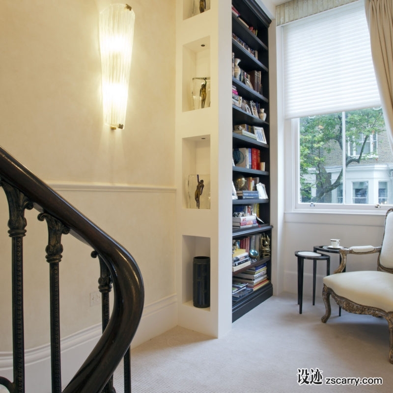 Shalini_Misra_Kensington_Apartment_02-800x800.jpg 局部参考,硬装元素,书架壁龛,