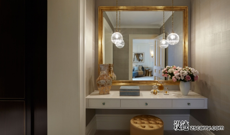 13-HELEN-GREEN-DESIGN-GRAND-HOUSE-BELGRAVIA-DRESSING-ROOM.jpg 局部参考,硬装元素,书桌字台,