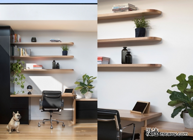 home-office-desk-floating-shelves-010617-1031-04.jpg 局部参考,硬装元素,书桌字台,