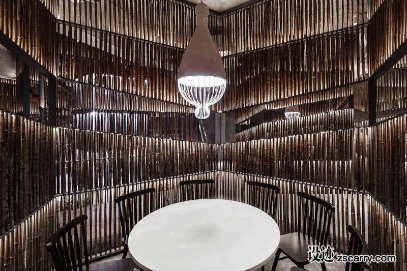 007竹篓就餐区.jpg 局部参考,硬装元素,屏风隔断,